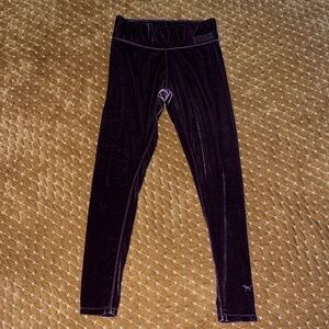 PINK Velvet leggings size Medium